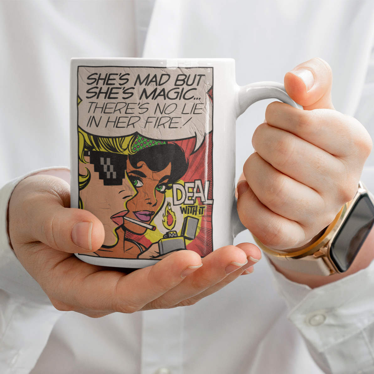 Caneca Personalizada 330ml Deal with it