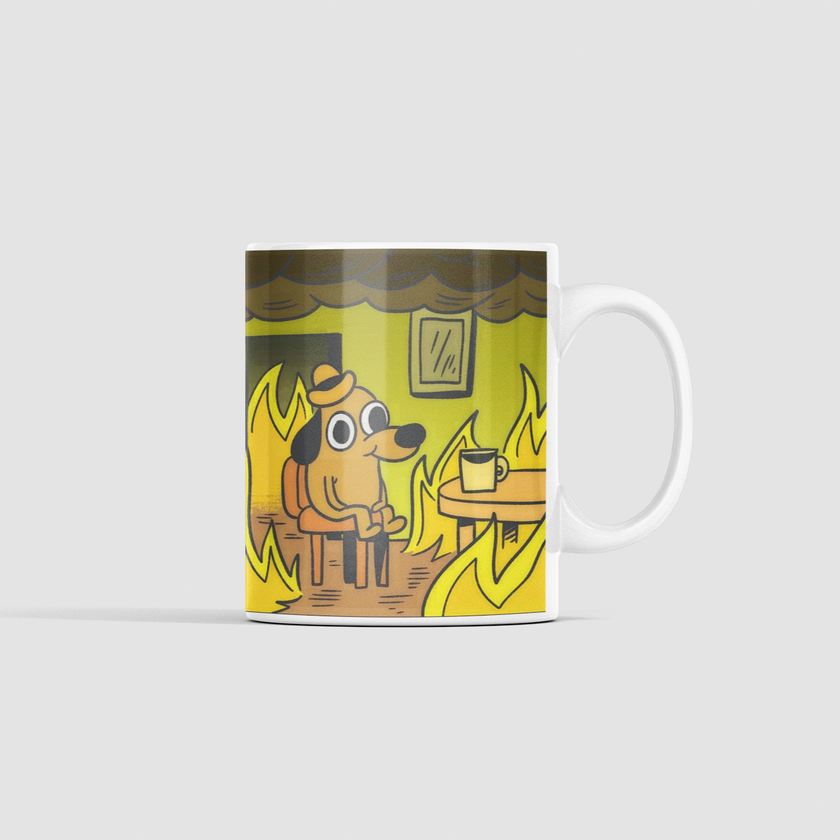 Caneca Personalizada 330ml This is fine 2