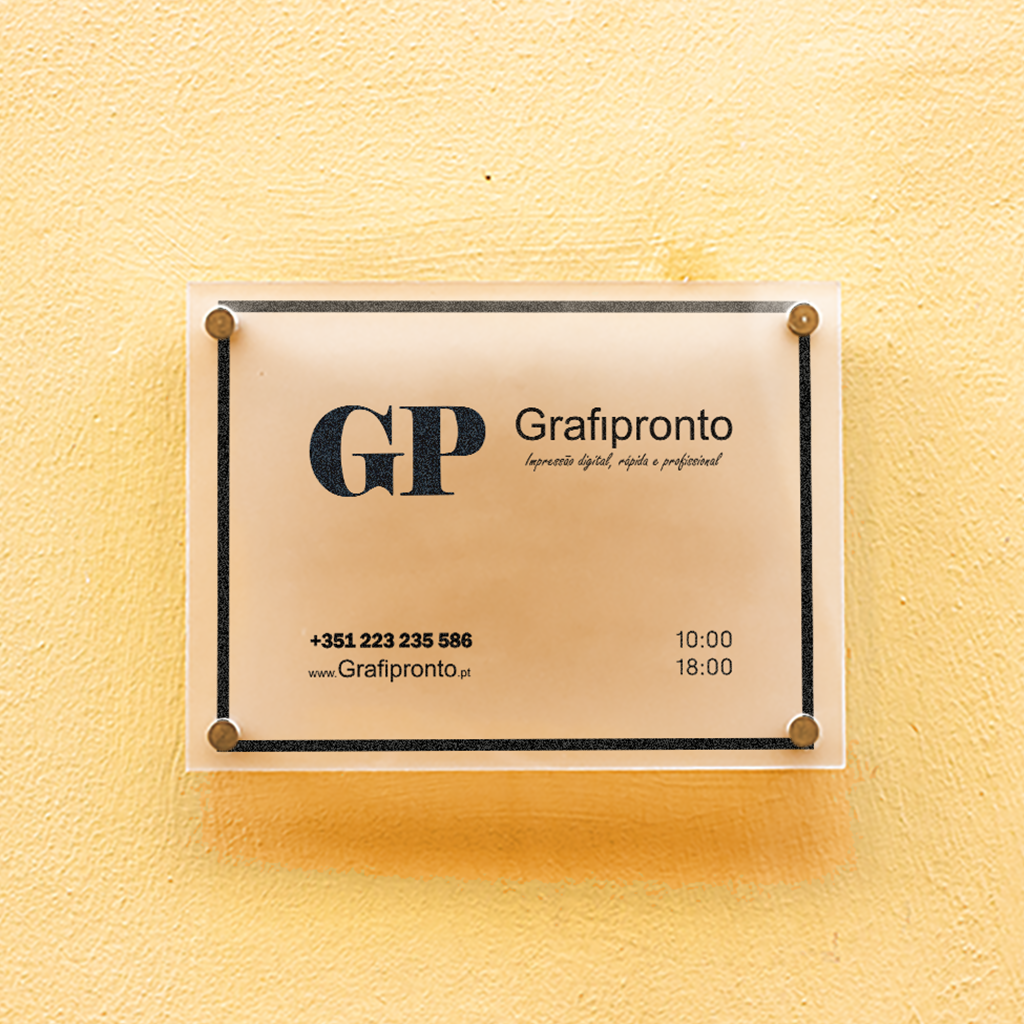 Imprimir Placa de Acrílico 5mm