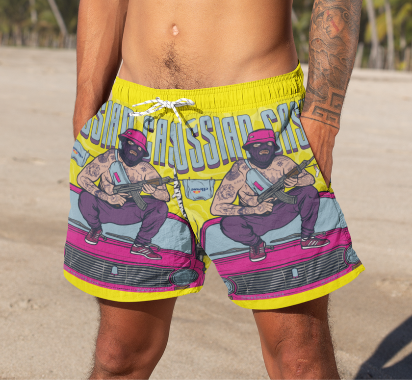 Calções de banho personalizados AK47