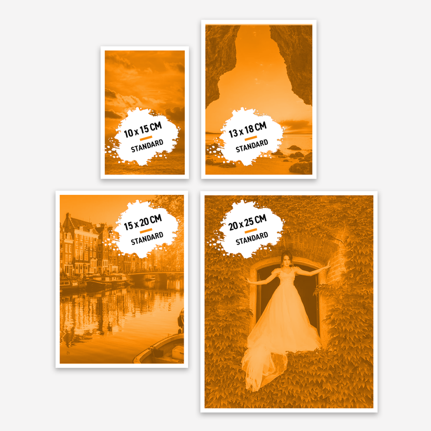 Fotografias retangulares medidas