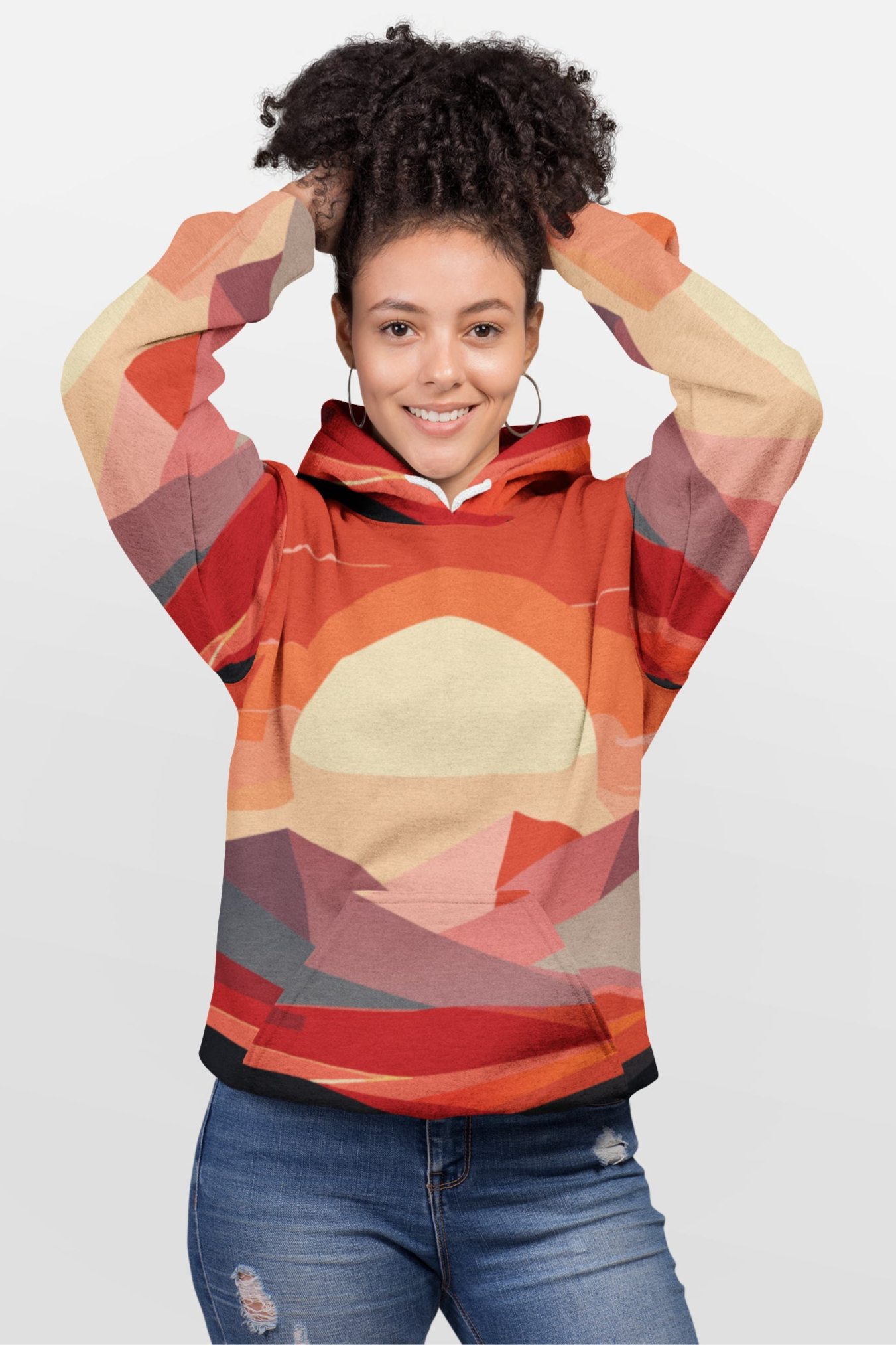 Hoodie FullPrint Unisexo modelo Mulher M