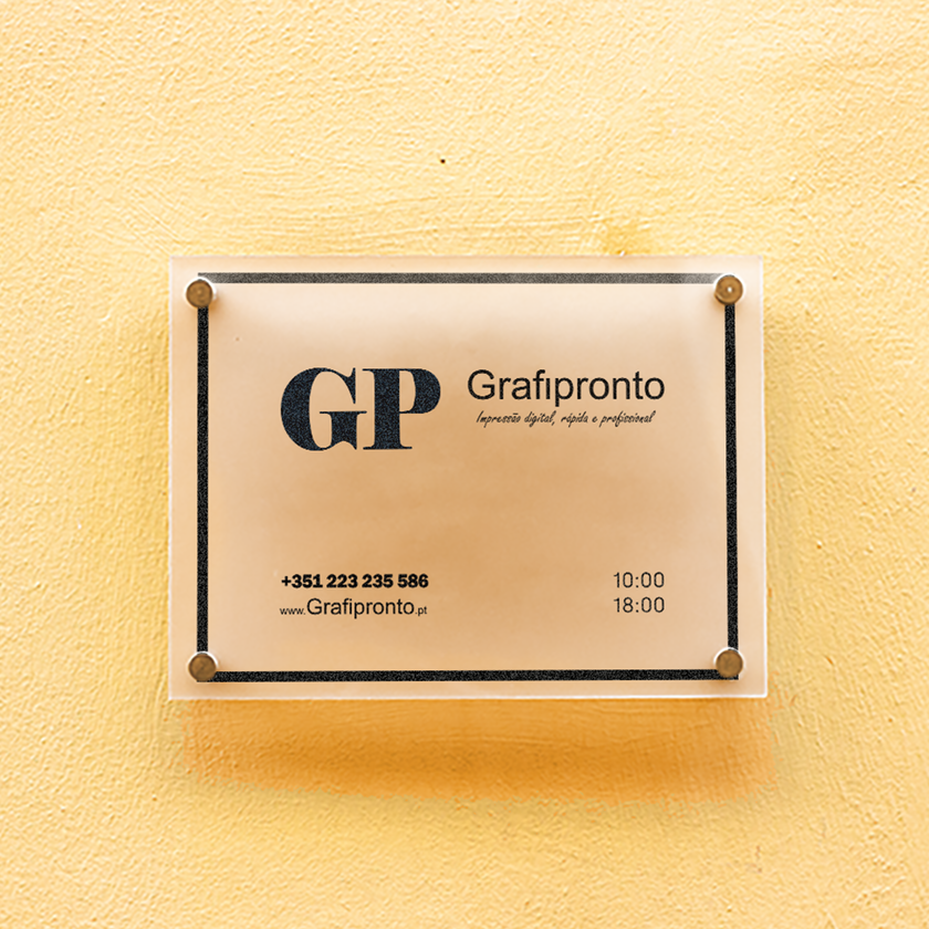 Imprimir Placa de Acrílico 5mm