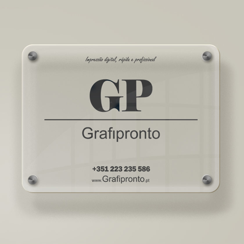 Imprimir Placa de Acrílico 5mm