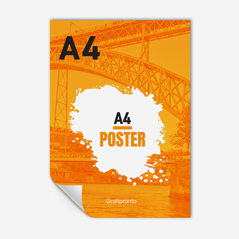 Imprimir pósteres A4 (21 x 29,7 cm)