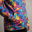 Close-up bolso frontal bem definido hoodie fullprint