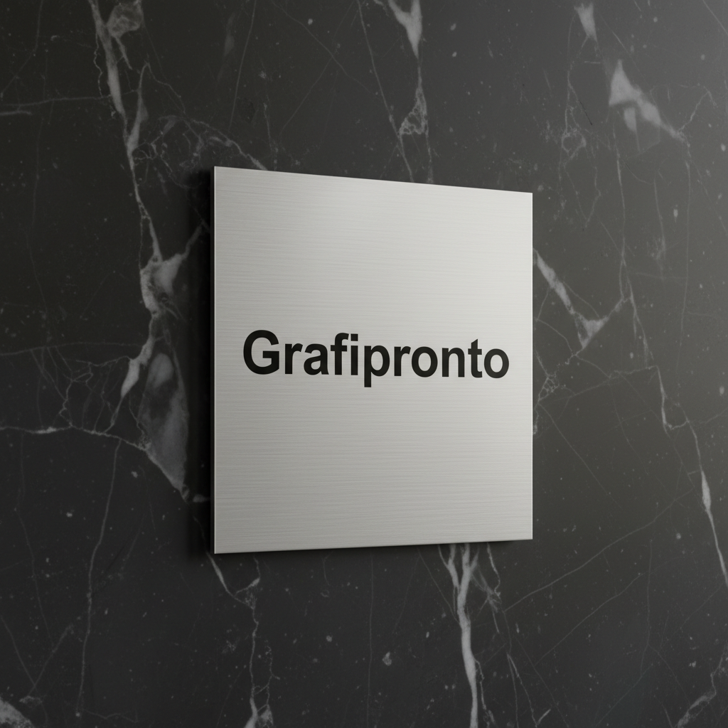 Dibond quadrado Grafipronto mármore escuro