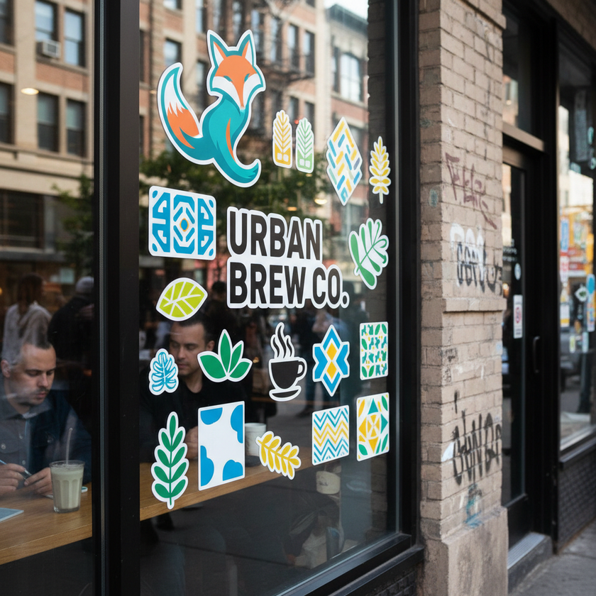 Die-cut outdoor montra