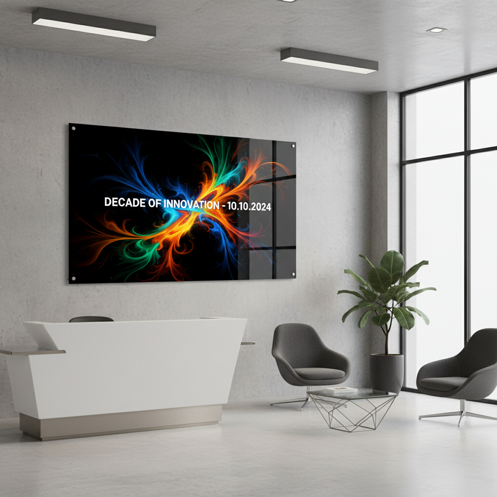 Foto acrílico 5mm comercial alto contraste