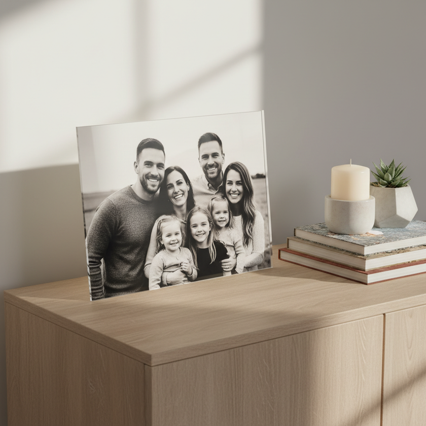 Foto acrílico 5mm ângulo elevado