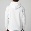 Hoodie Branco com Modelo - Costas