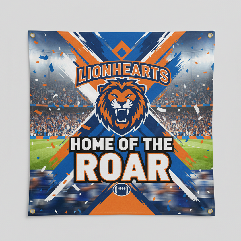 Lona futebol formato quadrado