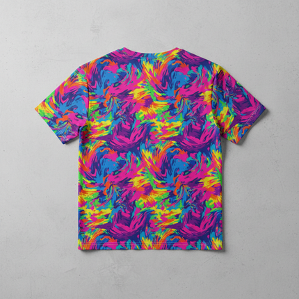 Mockup verso t-shirt fullprint - corpo, mangas e gola personalizados