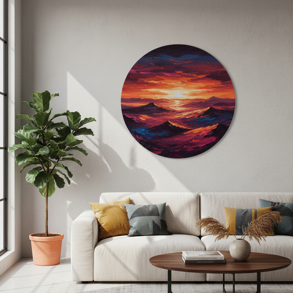 Tela Circular com alto contraste